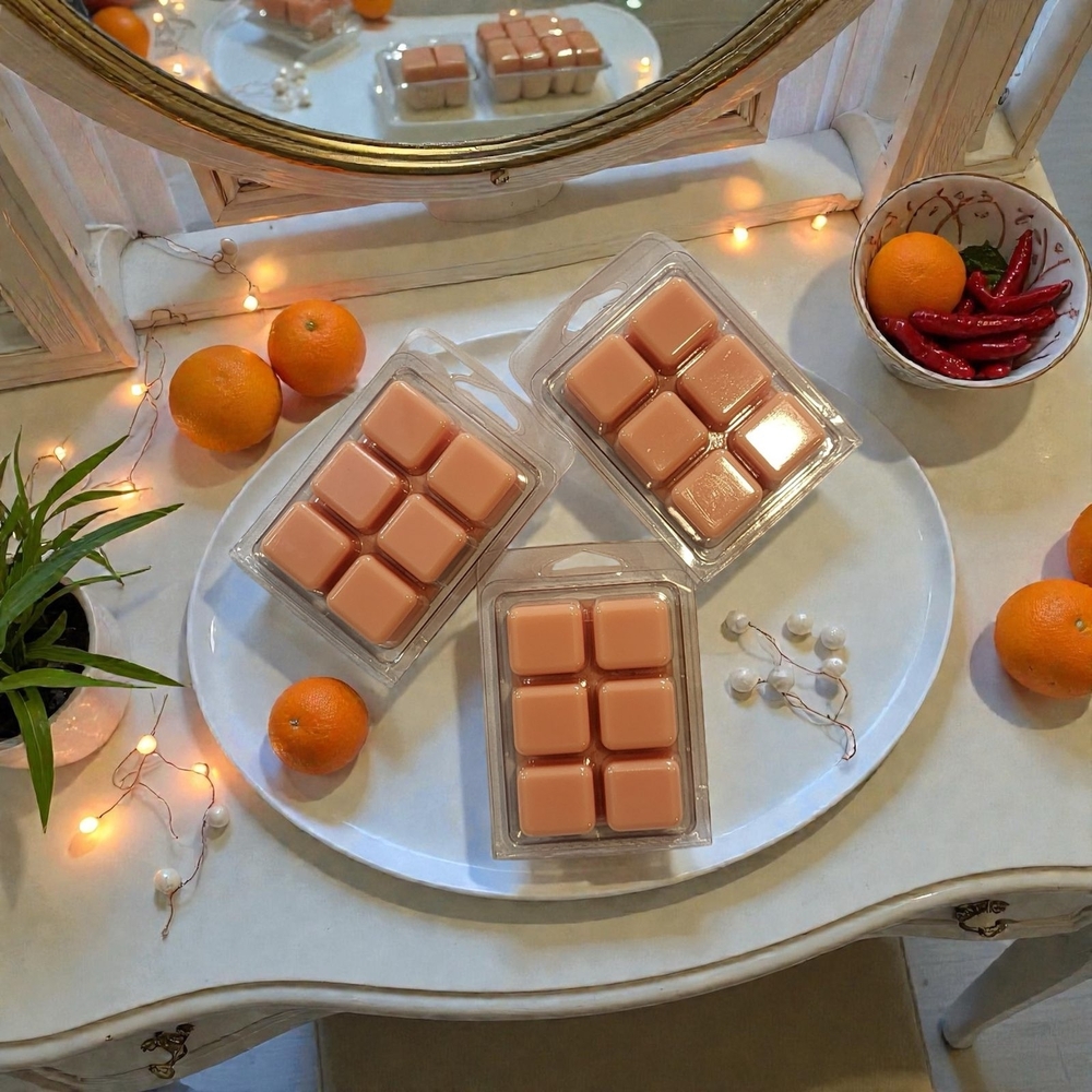 Sweet Orange Chili Pepper Soy Wax Melts Orchid & Vine
